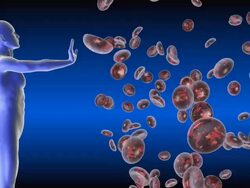 stop bad redblood cells Stock Footage