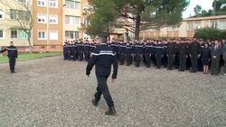 CLEAN : Colleagues of heroic slain French gendarme pay tribute News Clip