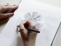 Drawing a present Stock Footage