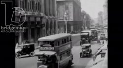 Seeing London: London Life 1929 - street scenes, hawkers, roadworks (HD) Stock Footage