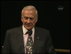 Astronauts mark 40th anniv of Apollo 11's first human landing on moon News Clip