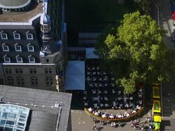 Cologne district - view from the above Stock Footage
