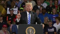 Trump Avoids Associates' Legal Troubles At Rally News Clip