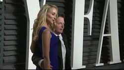 Michael J. Fox and Tracy Pollan arriving at the Vanity Fair Oscars party News Clip