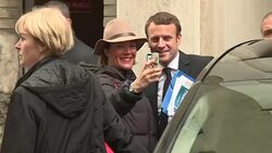 CLEAN : France: Macron back on campaign trail ahead of 2nd round News Clip