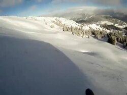 First Person POV Skiing Stock Footage