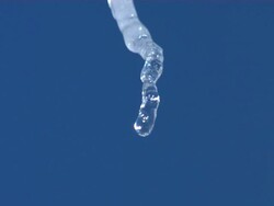 Ice drop 01 Stock Footage