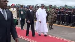 CLEAN : Nigerias Buhari in Cameroon to discuss Boko Haram fight News Clip