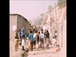 LIB 08/12/73 LANDSLIDE ON SHANTY TOWN News Clip