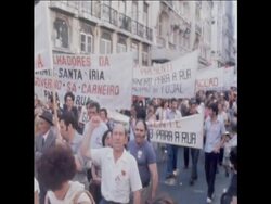 CUTS 25 6 80 LEFTIST TRADES UNION DEMONSTRATING AGAINST GOVERNMENT IN LISBON Instructional Video