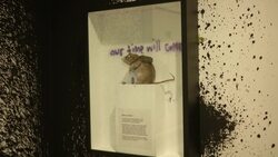 From kissing policeman to a stuffed rat - exhibition traces career of street artist Banksy News Clip