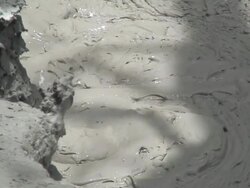 Volcanic Clay boobles Stock Footage