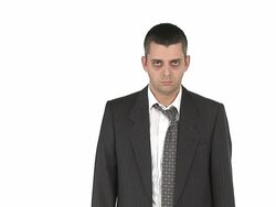 HD: Suicidal Businessman Stock Footage