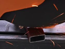 Cutting iron. Stock Footage