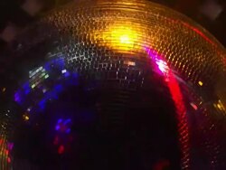 HD Rotating disco ball close-up (loopable) Stock Footage