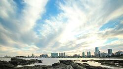 Time lapse of Puertito del Buceo, Montevideo, Uruguay Stock Footage