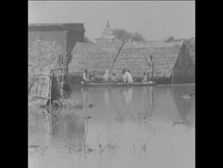 SYND 25 7 68 HEAVY MONSOON RAINS FLOOD VILLAGES IN THE DELHI AREA News Clip