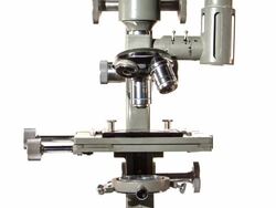 Clinical Retro Microscope Animating Stock Footage