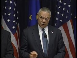 Powell and EU officials discuss sanctions News Clip