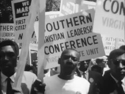March on Washington begins Stock Footage