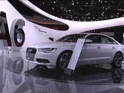 2011 Audi A6 montage Stock Footage