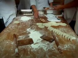 Dumpling Making Stock Footage