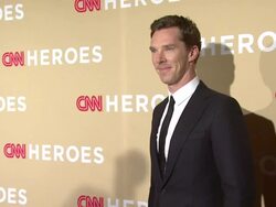 Benedict Cumberbatch at 2014 CNN Heroes: An All Star Tribute - Red Carpet at American Museum of Natural History on November 18, 2014 in New York City Stock Footage