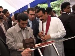 Ahmedinejad ends SLanka visit, arrives in India News Clip