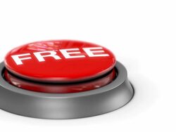 FREE BUTTON - Three different buttons with sound effect Stock Footage