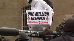 The Stig Delivers Bring Back Clarkson Petition News Clip