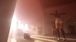 Dancing in the smoke Stock Footage