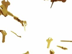 3D Keys Background Loop - Golden (Full HD) Stock Footage