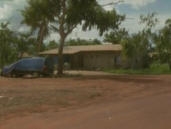 Maningrida indigenous community in Arnhem Land, Australia Stock Footage
