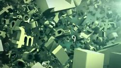 Falling alphabets Stock Footage