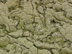 MS AERIAL View of old lava flow / Iceland Stock Footage