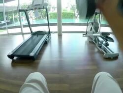 Exercise at Gym Stock Footage