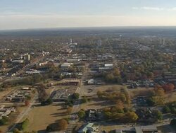 WS AERIAL View of city Columbia / South Carolina, United States Stock Footage