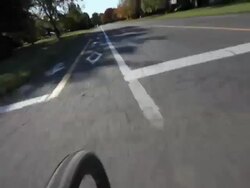 Mountain bike autumn ride HD Video Stock Footage