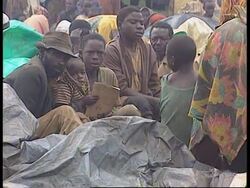 Rwanda - Bizimungu &amp; Exhumed Kibeho Bodies News Clip