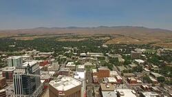 Aerial Idaho Boise Stock Footage
