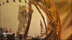 Apollo 11 moon lander display in Smithsonian News Clip