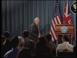 Rumsfeld welcomes UK Defence Secretary, plus joint presser News Clip