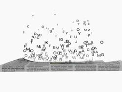 Newspaper Text Flying - Loop Stock Footage