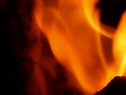 Brightly lit flames Stock Footage
