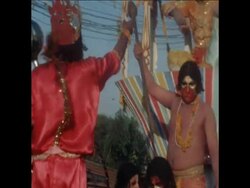 SYND 13 10 78  HIGHLIGHTS FROM THE CELEBRATIONS OF HINDU FESTIVAL News Clip