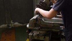 milling machine working Stock Footage