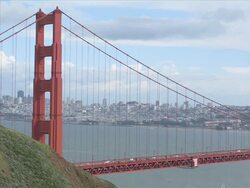 Golden Gate Bridge (NTSC) Stock Footage