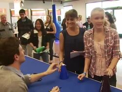 Naya Rivera, Cory Monteith at the Glee Live Samsung Infuse 4G DTR Event - Stevens Creek AT&T Store at San Jose CA. (Footage by WireImage Video/Getty Images Entertainment Video) Stock Footage