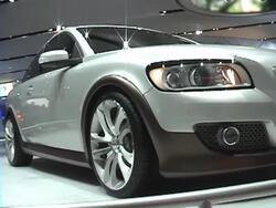 2006 Volvo C30 Design Concept car montage Stock Footage
