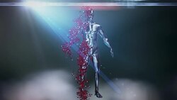 Metal Human fragmentation v3 Stock Footage